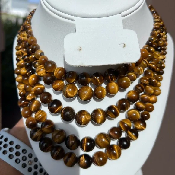 Tigers eyes necklace - Picture 3 of 5